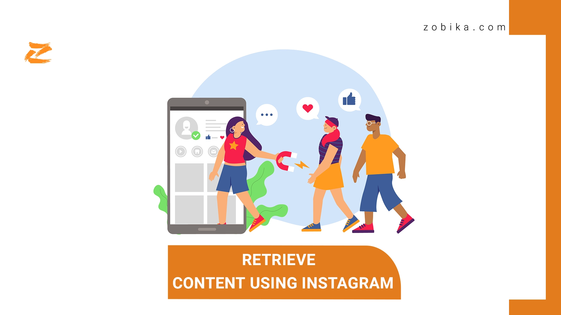 Retrieve content using Instagram